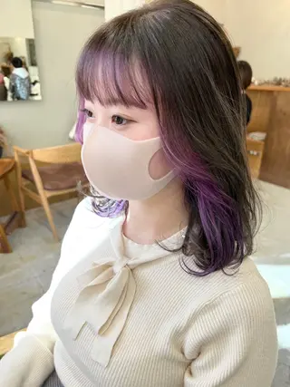 ミディアム 🌻花屋併設🌻濱 幸帆のヘアスタイル