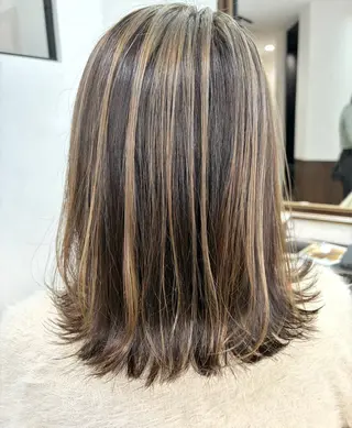 ミディアム Belle hair Design所属・ハイトーンカラー/ YUTAのヘアスタイル