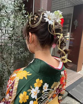 ヘアアレンジ 韓国ヘア🇰🇷/ レイヤーカット✂︎のヘアスタイル
