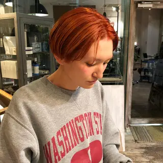 ショート カラー ヘアアレンジ BRUNTJET所属・MAEDA MADOKAのヘアスタイル