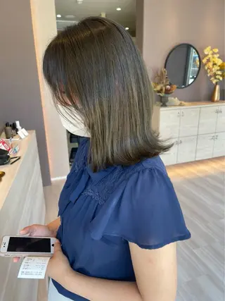 ミディアム カラー 岐阜/各務原 スタイリスト🎀のヘアスタイル