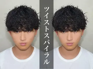 ショート パーマ メンズ パーマ職人DAIKI ツイスパ/波巻きのヘアスタイル