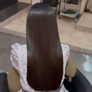 ロング 髪質改善・縮毛矯正 ワタナベのヘアスタイル