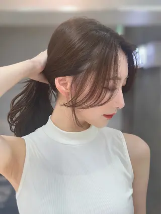 ロング レイヤー×ツヤカラー 渋谷/kougaのヘアスタイル