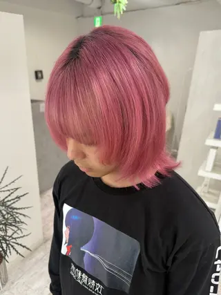カラー メンズ ate.心斎橋 RYUKAのヘアスタイル