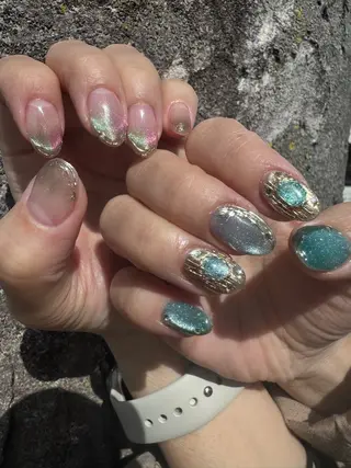 ネイル 長さ出し専門 nynaのネイルデザイン