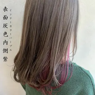 セミロング カラー メンズ指名多数!! SiLO 田島のヘアスタイル