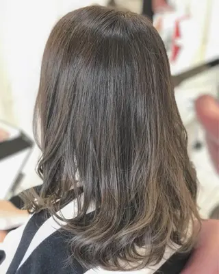 セミロング カラー 【髪質改善×カラー】 QUALIS沓掛貴浩のヘアスタイル