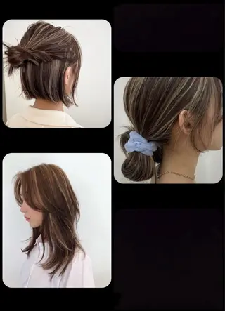 カラー 田中 美月のヘアスタイル