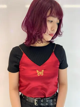 ミディアム カラー share salon JAM 吉祥寺所属・レイヤー/ブリーチ HIKARU ♡のヘアスタイル