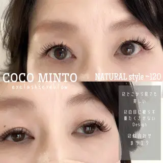 マツエク・マツパ Coco Minto所属・Coco Minto ／JUNKOのマツエク・マツパデザイン
