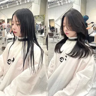 セミロング ヘアアレンジ the path shogo🌻のヘアスタイル