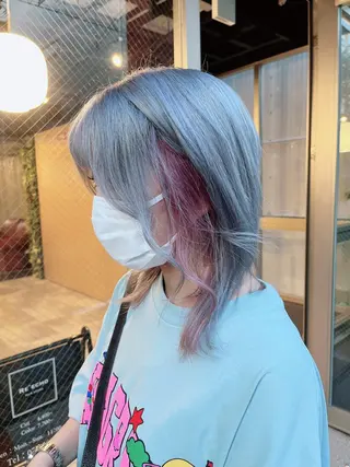 ロング カラー カラー&プルエクステ 大人気！！のヘアスタイル