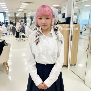 セミロング ヘアアレンジ 🍒KIKUCHI KANAE🍒のヘアスタイル