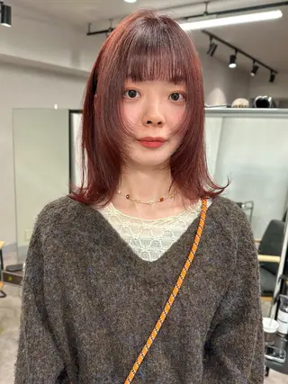 ミディアム カラー レイヤーカット🪄 耳ツボ🎀Ayumiのヘアスタイル