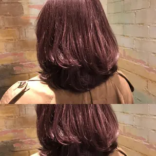 ミディアム カラー ♡美髪•艶髪♡砂川 なつきのヘアスタイル