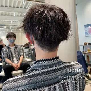パーマ メンズ 峯崎 葵のヘアスタイル