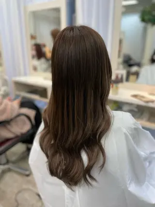 ロング カラー 韓国ヘア🤍髪質改善 🇰🇷AKANEのヘアスタイル