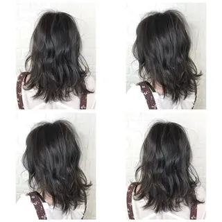 ミディアム カラー KIZU 髪質改善 オカルト怪談のヘアスタイル