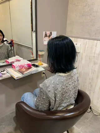 ミディアム カラー レイヤー/ナチュラル 特化西宮北口/みなみのヘアスタイル