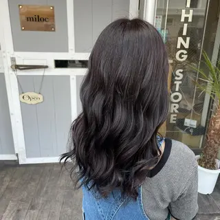 セミロング miloc那覇 MIKUのヘアスタイル