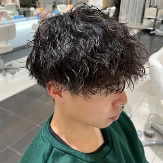 パーマ メンズ NYNY姫路本店 メンズパーマ藤川時也のヘアスタイル