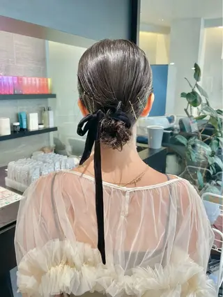 ミディアム ヘアアレンジ ダブルカラー🦖 /髪質改善⚡️しおりのヘアスタイル