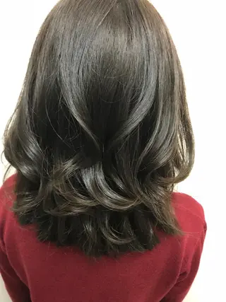 ミディアム カラー トップスタイリスト 💙藤原 純のヘアスタイル