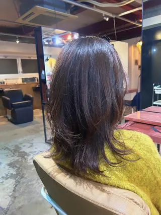 ロング レイヤー/ハイトーン カラー/SHISEIのヘアスタイル