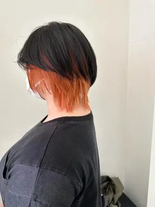 ショート カラー ダメージレスブリーチ HIROSHIのヘアスタイル