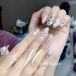 ネイル M✨ワンホン風ネイル パラジェル取扱🦋リのネイルデザイン