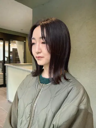 ミディアム カラー HIROKI ” stylistのヘアスタイル