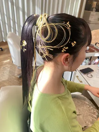 ロング ヘアアレンジ 増井 彩乃のヘアスタイル