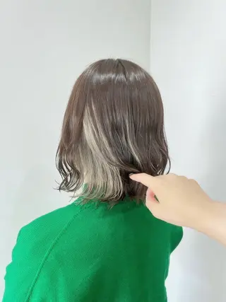 ミディアム カラー 🤍店長　艶カラー 髪質改善縮毛特化🤍のヘアスタイル