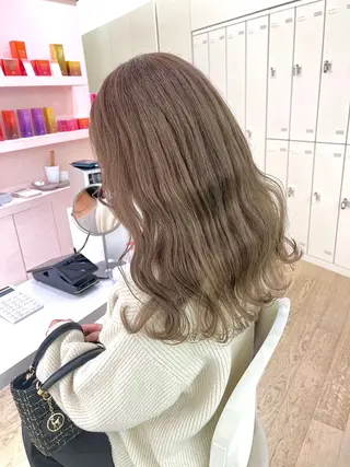 セミロング ParveMix 佐々木梨紗🤍のヘアスタイル