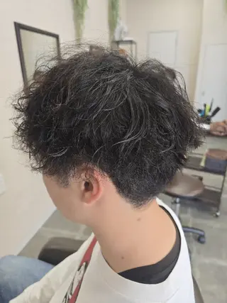 ミディアム パーマ メンズ 石川(park) ジェウンのヘアスタイル