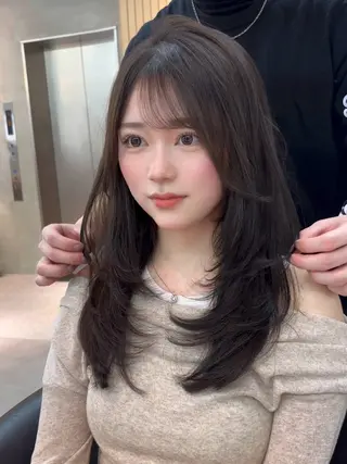 ミディアム カラー 【美髪矯正】 吉村　清志のヘアスタイル