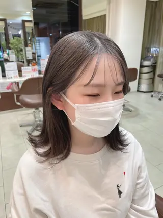 ミディアム 天王寺ハイトーン rinkaのヘアスタイル