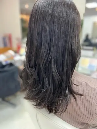 セミロング カラー 菊地 美憂のヘアスタイル