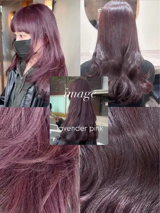 ロング カラー 福崎 真奈のヘアスタイル