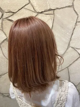 ミディアム カラー 透明感カラー🧡🌿 Mioのヘアスタイル