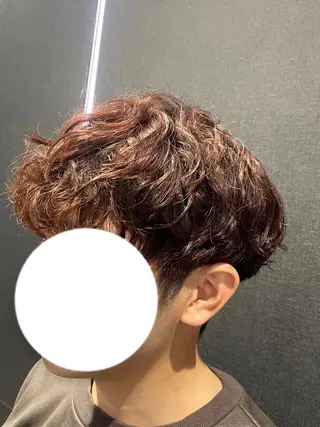 パーマ メンズ 朱宮 雄大のヘアスタイル