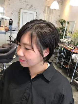 ショート カラー [髪質改善] 北生駒 店長/古居聖理のヘアスタイル