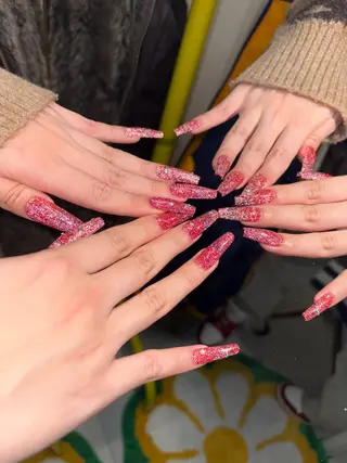 ネイル 33nail✴️栄 スミレ❇️Gel-xのネイルデザイン