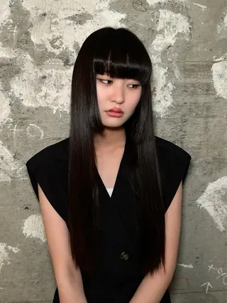 ロング 落合智登世🌀トリー トメントモデル募集中のヘアスタイル