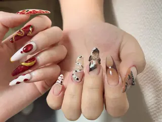 ネイル 🎀Pink ピンク🎀のネイルデザイン