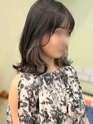 ミディアム カラー ヘアアレンジ イシカワ リュウセイのヘアスタイル