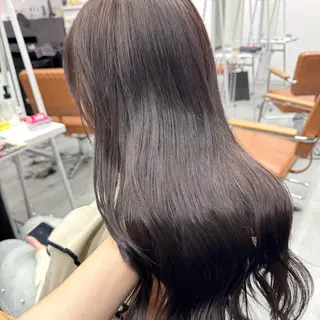 ロング カラー ヘアアレンジ ブリーチなしカラー /ベージュ/安形翔のヘアスタイル