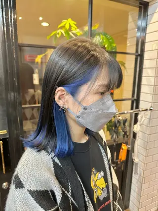ミディアム カラー lil'Lab所属・ハイトーンカラー💇 磯本　貴信のヘアスタイル