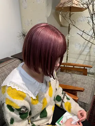 ショート パーマ ヘアアレンジ 渡邊 彩乃のヘアスタイル